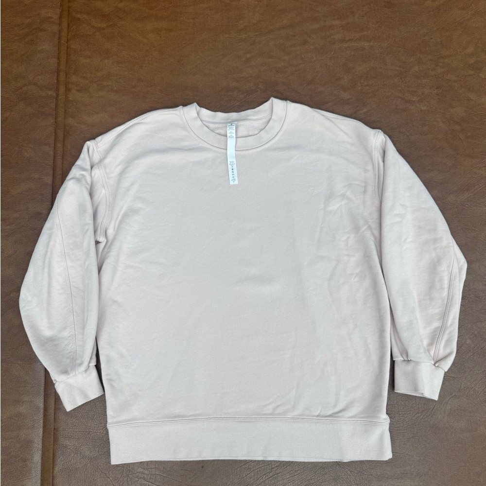 Lululemon Perfectly Oversized Crew Neck Sweatshirt Size 4 Light Pink
